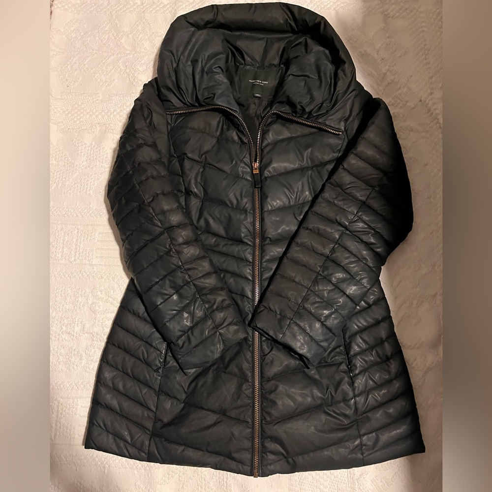 Marc New York by Andrew Mark Women's Black Quilted Winter Jacket